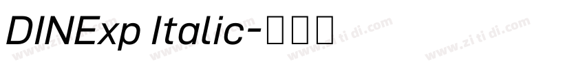 DINExp Italic字体转换